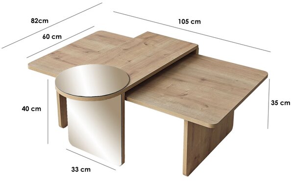 Luna 2 - Bronze, Sapphire Oak