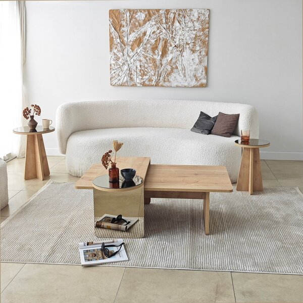 Luna 4 - Bronze, Sapphire Oak