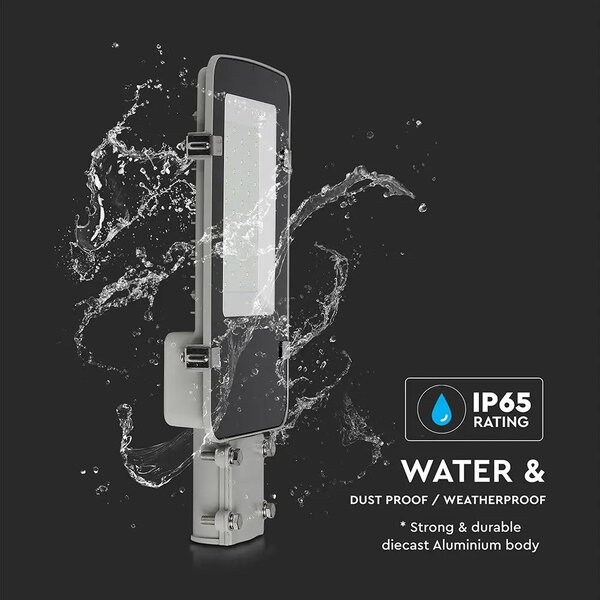 V-TAC utcai LED lámpa, térvilágító ledes lámpatest 30W természetes fehér - SKU 215251