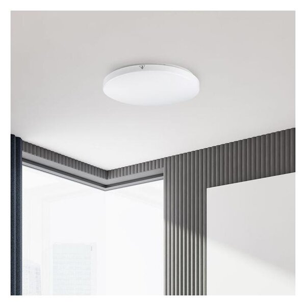 V-TAC 15W kerek, mennyezeti LED lámpa, meleg fehér, 120 Lm/W - SKU 2113889
