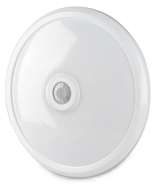 V-TAC 12W mennyezeti LED lámpa, mozgásérzékelővel, hideg fehér - SKU 21809