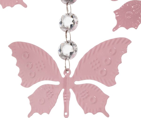 Eko-Light Angelica mennyezeti világítás rózsaszínben, pillangókkal, dimmelhető, Lila / pink / rózsaszín, Gyermekszoba, fém, Fiatalos életstílus