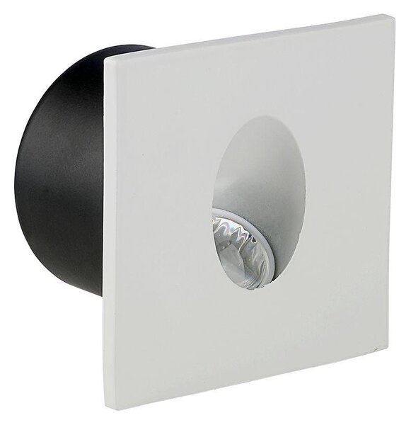 V-TAC 3W beltéri COB LED lépcsővilágítás, szögletes, meleg fehér, 90 Lm/W - SKU 211209