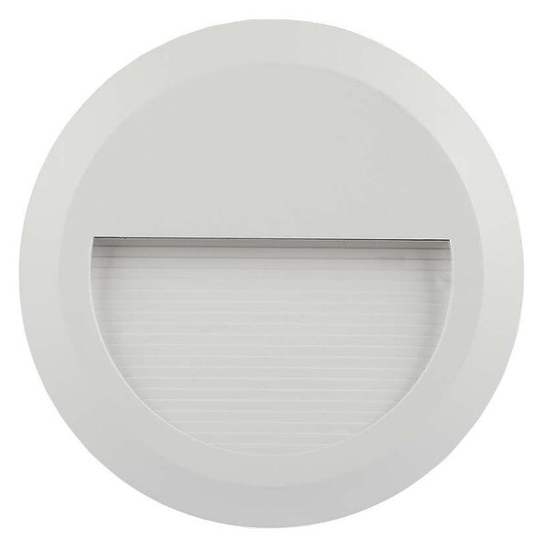 V-TAC 2W fehér LED lépcsővilágítás, kerek, IP65, meleg fehér - SKU 211315