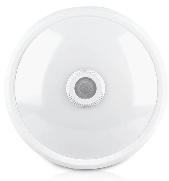 V-TAC 12W mennyezeti LED lámpa, mozgásérzékelővel, hideg fehér - SKU 21809