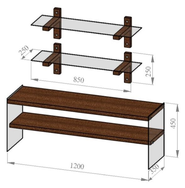 TV-állvány, 120 cm – TV105