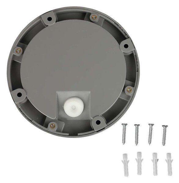 V-TAC 2W szürke LED lépcsővilágítás, kerek, IP65, meleg fehér - SKU 211319
