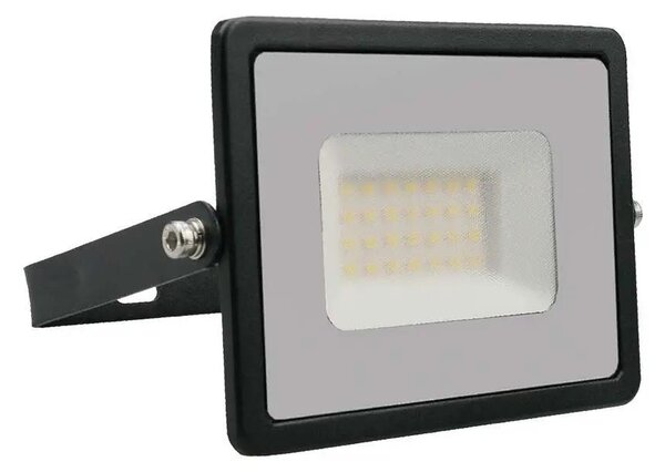 V-TAC E-széria LED reflektor 30W természetes fehér, fekete házzal - SKU 215953