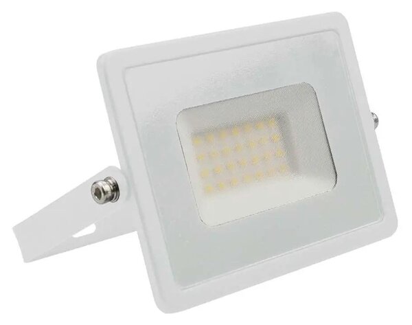 V-TAC E-széria LED reflektor 30W természetes fehér, fehér házzal - SKU 215956