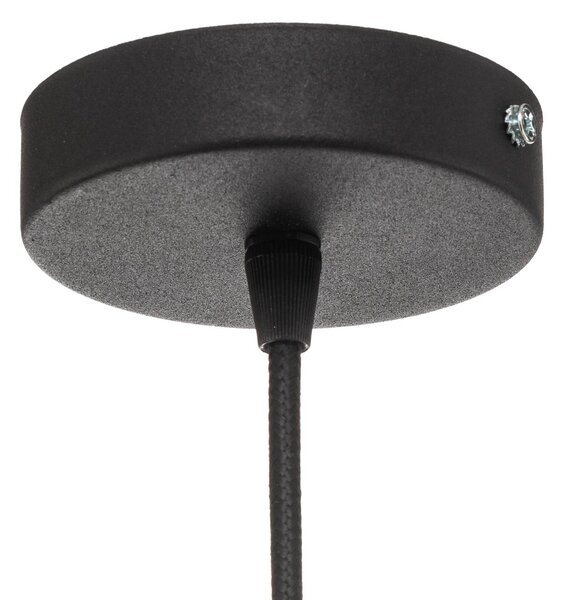 Maco Design Dorina függőlámpa, fekete/arany Ø 60cm, dimmelhető, Fekete, Nappali / Étkező, Műanyag, Modern