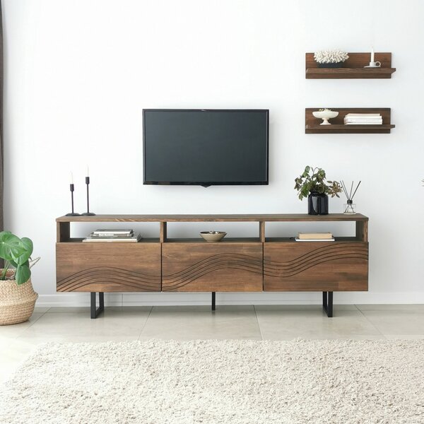 Onda fém TV-állvány, dió, 50 cm