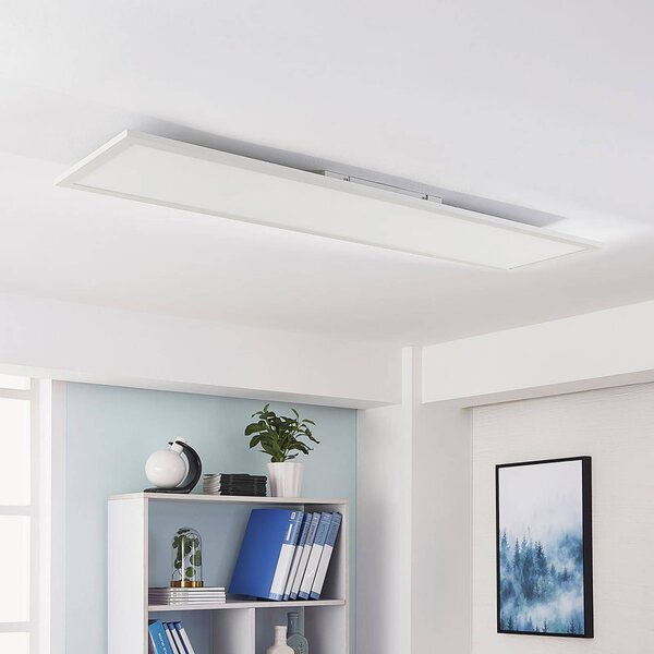 Arcchio Lysander LED panel, CCT, 119cm, 55W, fehér, dimmelhető, Fehér / opál, Dolgozószoba / Iroda, Alumínium