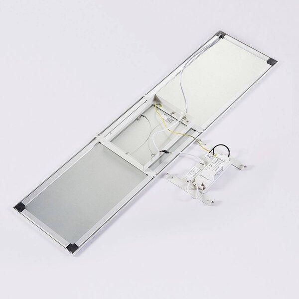 Arcchio Lysander LED panel, CCT, 119cm, 55W, fehér, dimmelhető, Fehér / opál, Dolgozószoba / Iroda, Alumínium