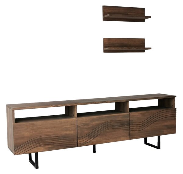 Onda fém TV-állvány, dió, 50 cm