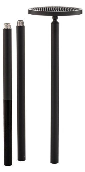 Lucande LED kültéri világítás Akito, antracit, 220 cm, IP54, Fekete, Alumínium, Modern