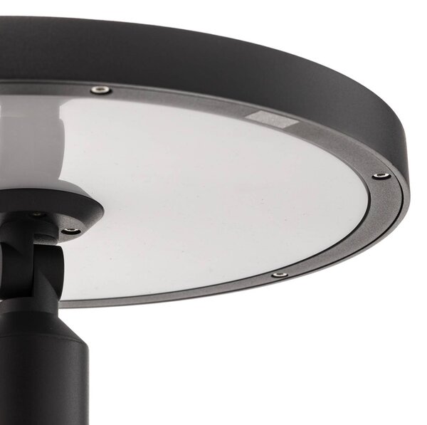 Lucande LED kültéri világítás Akito, antracit, 220 cm, IP54, Fekete, Alumínium, Modern