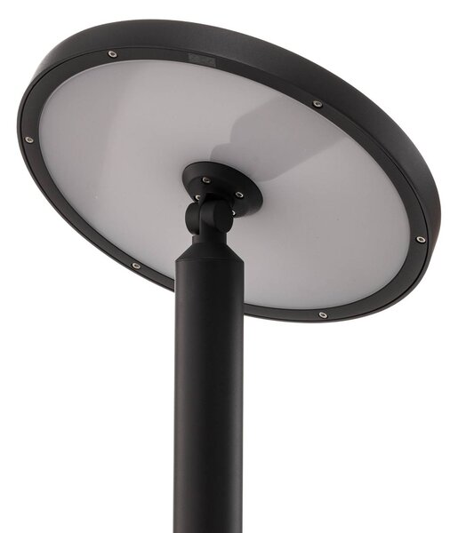Lucande LED kültéri világítás Akito, antracit, 220 cm, IP54, Fekete, Alumínium, Modern