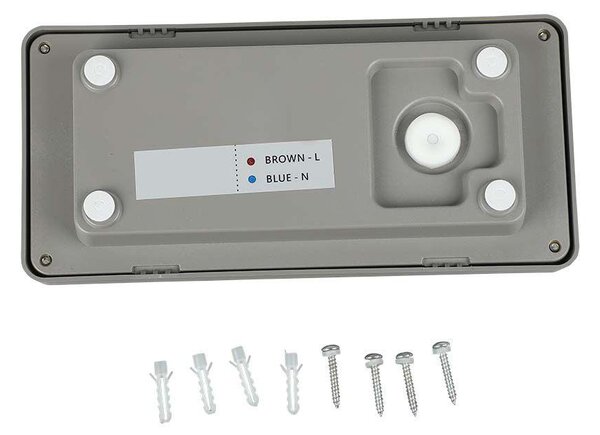 V-TAC 12W kültéri fali LED lámpa meleg fehér - SKU 218245