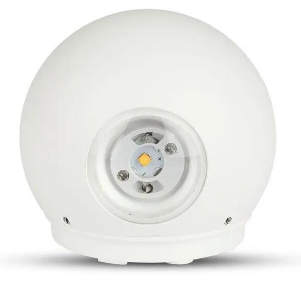 V-TAC 4W kültéri, fehér, fali LED lámpa meleg fehér - SKU 218301