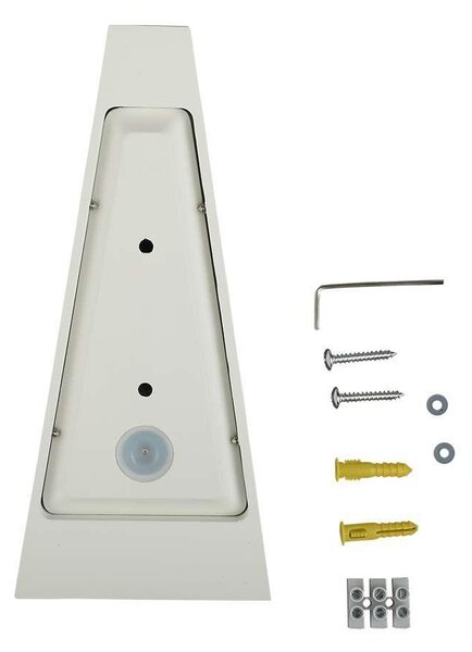 V-TAC 4W kültéri, fehér, fali LED lámpa meleg fehér - SKU 218295