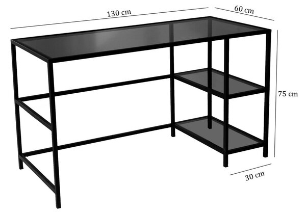 Master üveg íróasztal, 130 cm