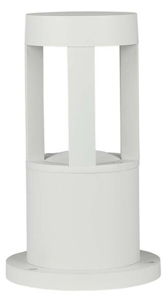 V-TAC 10W kültéri COB LED lámpa oszlop 25 cm, természetes fehér, fehér házzal - SKU 8317
