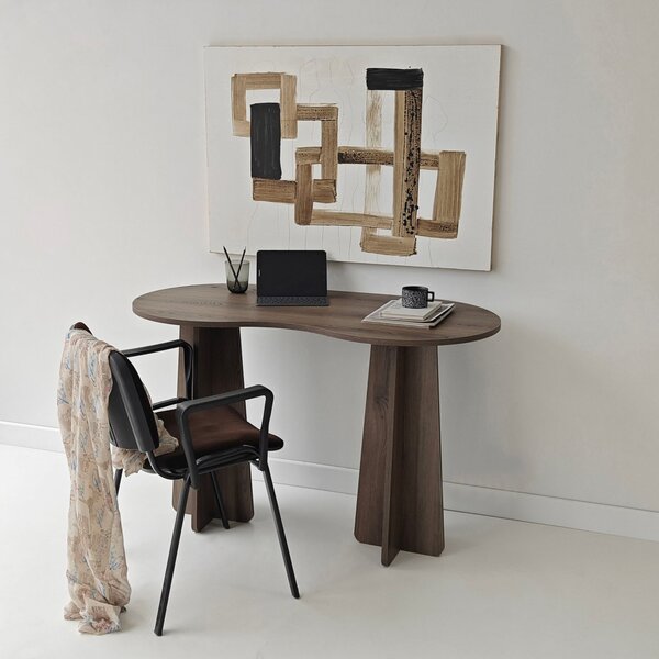 Infini íróasztal, dió, 120 cm