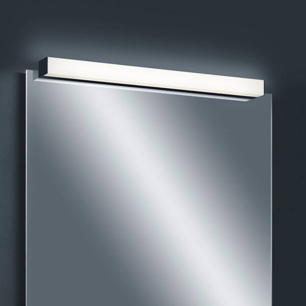 Helestra Lado LED tükör lámpa fekete 120 cm, Fekete, Fürdőszoba, fém, Modern