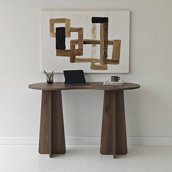 Infini íróasztal, dió, 120 cm