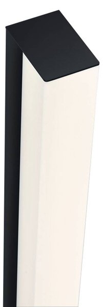 Helestra Lado LED tükör lámpa fekete 120 cm, Fekete, Fürdőszoba, fém, Modern