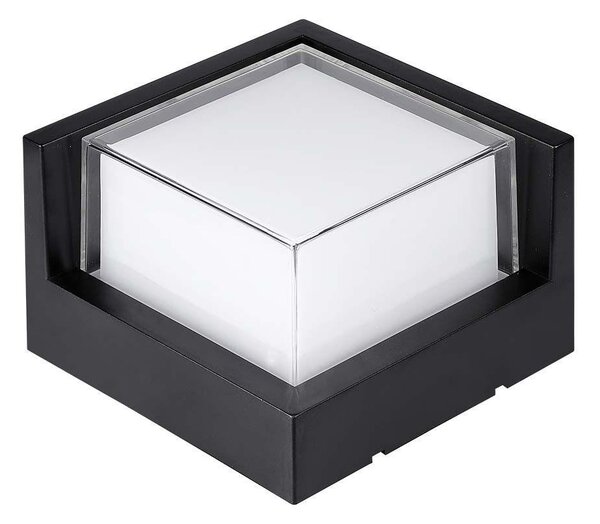 V-TAC 12W kültéri, szögletes fali LED lámpa meleg fehér - SKU 218539