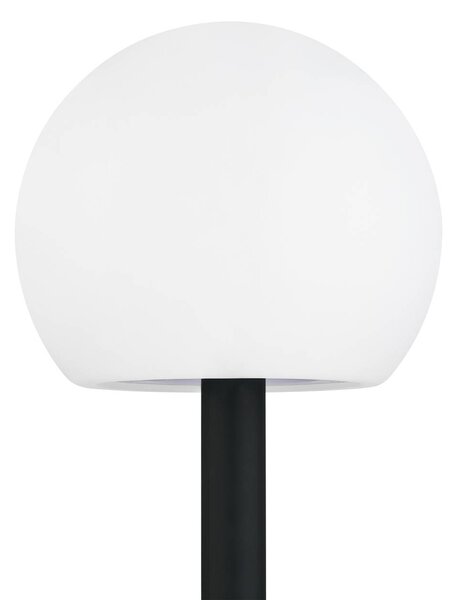 Lindby LED napelemes lámpák Lago, RGBW, 3 darabos szett, gömbök, földi, Fehér / opál, Műanyag, Modern