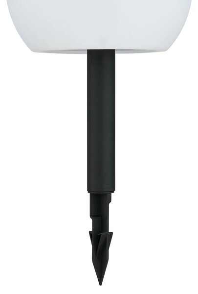 Lindby LED napelemes lámpák Lago, RGBW, 3 darabos szett, gömbök, földi, Fehér / opál, Műanyag, Modern