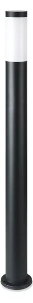 V-TAC kültéri, rozsdamentes acél, fekete állólámpa, 110 cm, E27 foglalattal - SKU 8594
