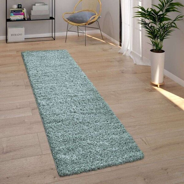 Bozontos-szőnyeg lágy türkiz kék, modell 20308, 70x140cm