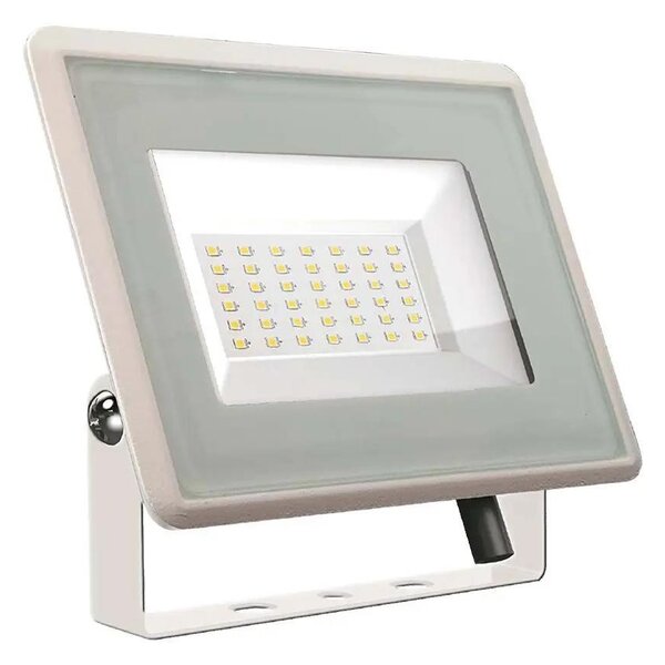 V-TAC F-széria LED reflektor 30W hideg fehér, fehér házzal - SKU 6748