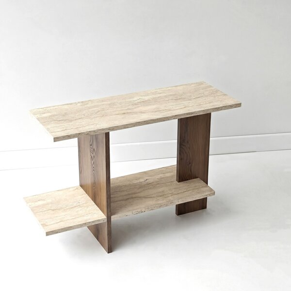 Essenziale - Travertine, Walnut