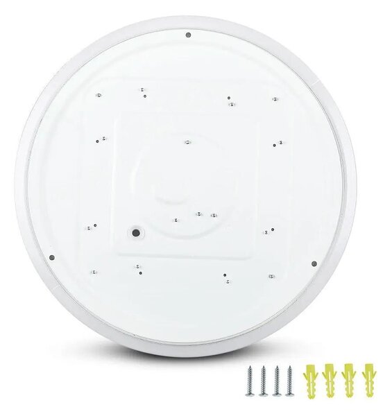 V-TAC 12W fehér, mennyezeti LED lámpa, ⌀26 cm, változtatható szinhőmérséklettel - SKU 217603