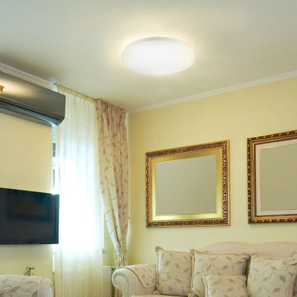 V-TAC 12W fehér, mennyezeti LED lámpa, ⌀26 cm, változtatható szinhőmérséklettel - SKU 217603