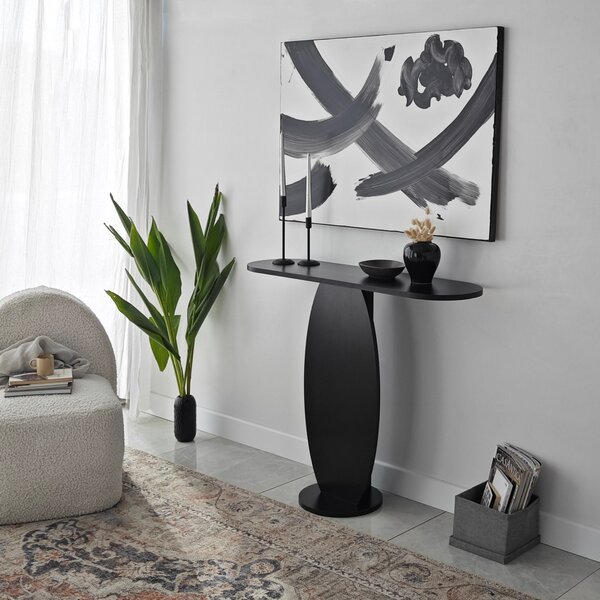 Ellittica komód, antracit, 100 cm