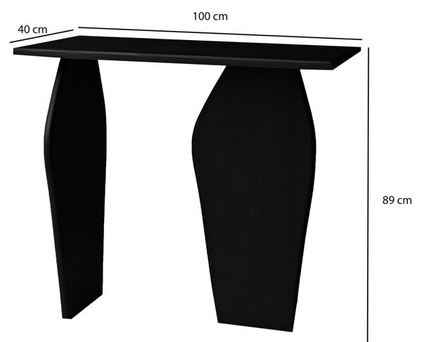 Arya komód, fekete, 100 cm