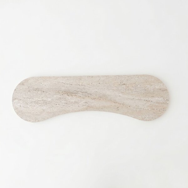 Zen komód, travertin-dió, 120 cm