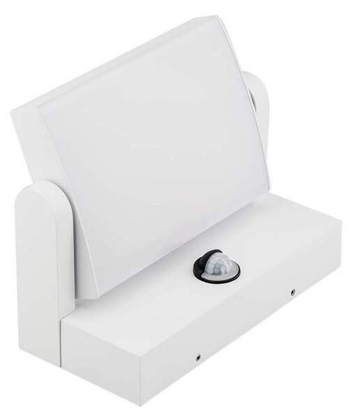V-TAC fehér, fali dönthető kültéri 17W LED lámpatest mozgásérzékelővel, meleg fehér - SKU 2938