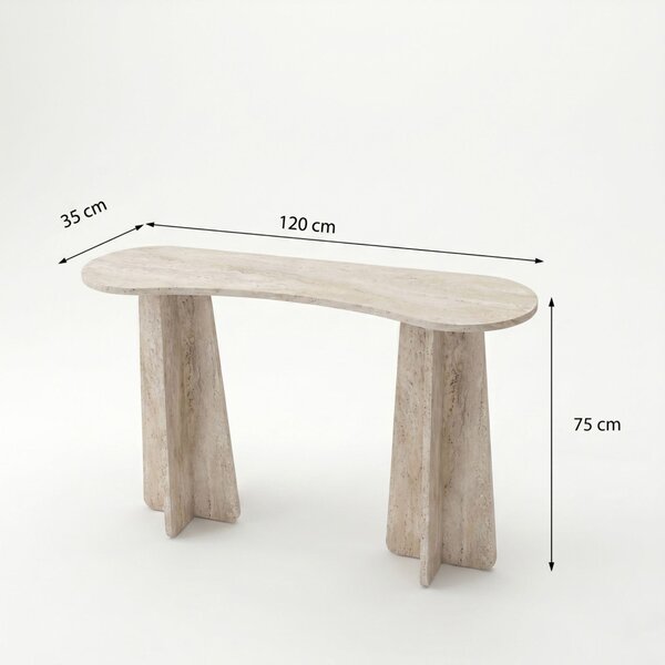 Zen komód, travertin, 120 cm