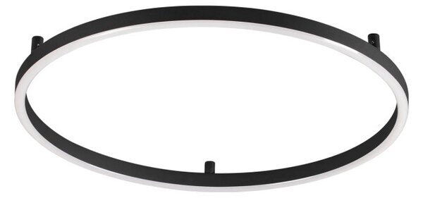 ORACLE SLIM LED mennyezeti lámpa, fekete, Ø50 cm, 2700K