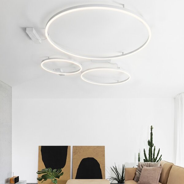 ORACLE SLIM LED mennyezeti lámpa, fehér, Ø50 cm, 2700K