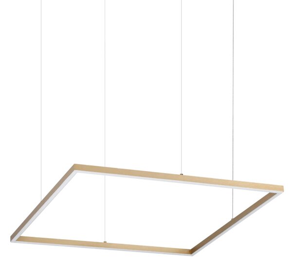 ORACLE SLIM SQUARE LED függőlámpa, sárgaréz, 70x70 cm, 3000K