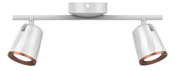 V-TAC kétfejű 10W beltéri fehér fali LED lámpa, meleg fehér, 100 Lm/W - SKU 218254