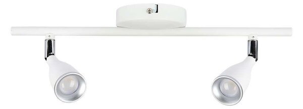 V-TAC kétfejű 9W beltéri fehér fali LED lámpa, meleg fehér, 90 Lm/W - SKU 218266