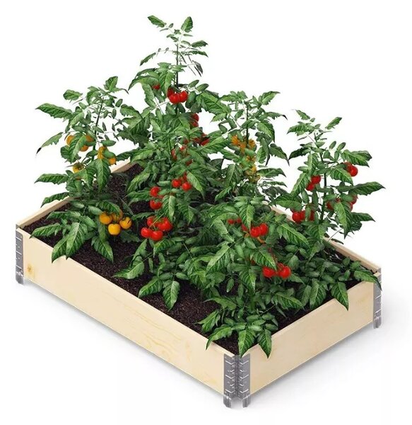 LEGI ECO emelt ágyás 0,8 × 1,2 m, fa, rakásolható